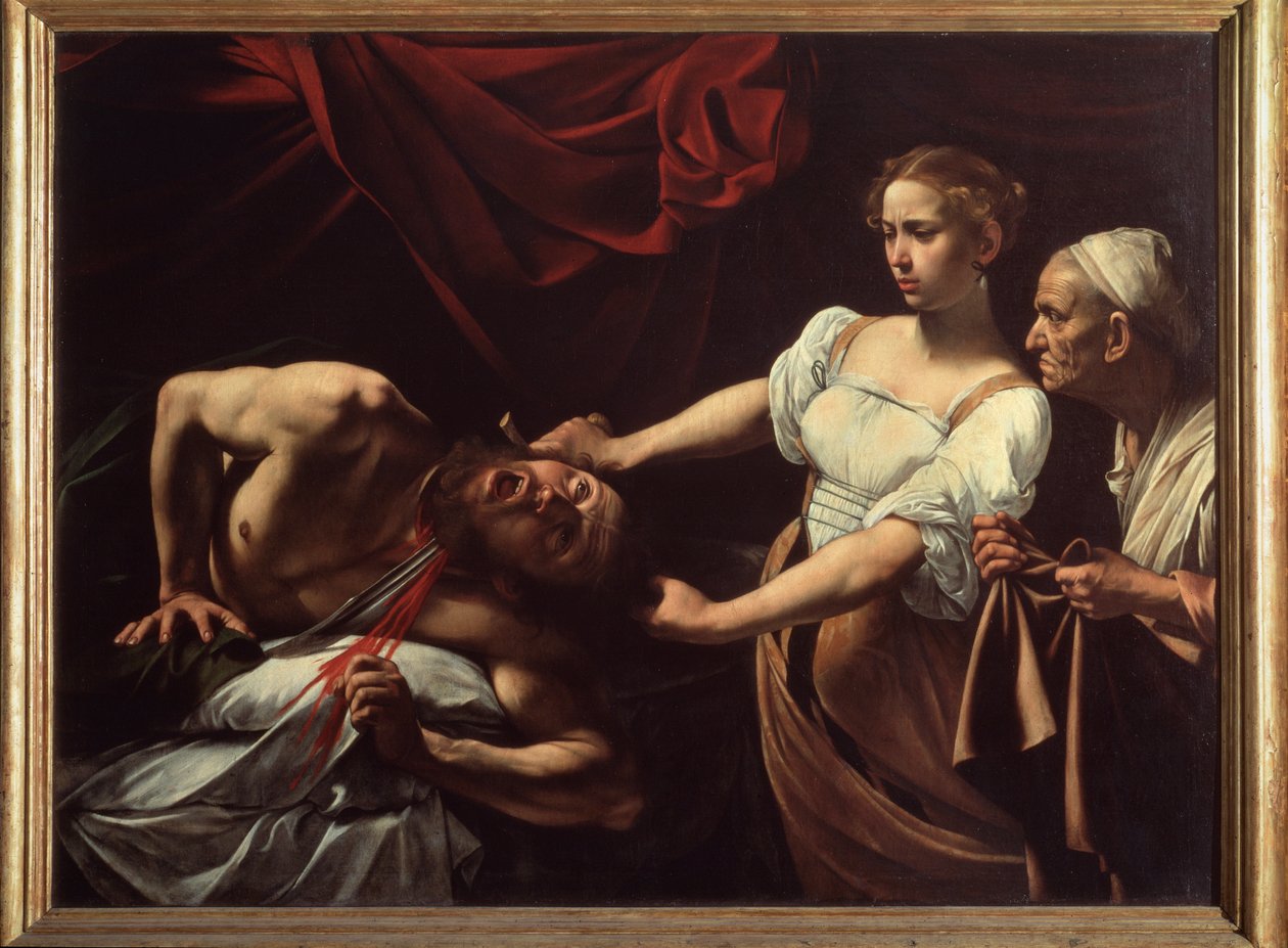 Judith onthoofdt Holofernes door Michelangelo Merisi da Caravaggio