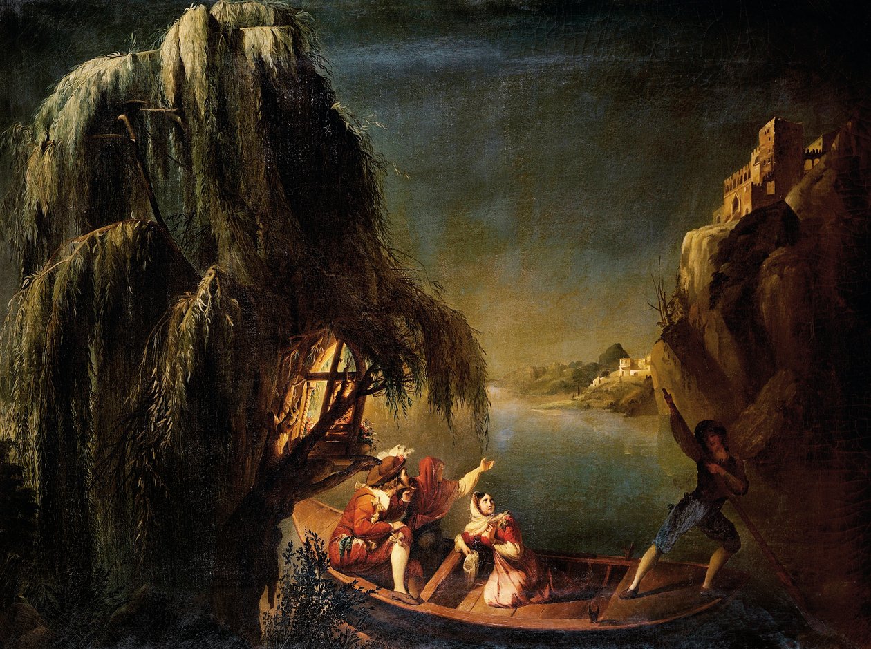 Het vertrek van de Verloofden door Michele Fanoli