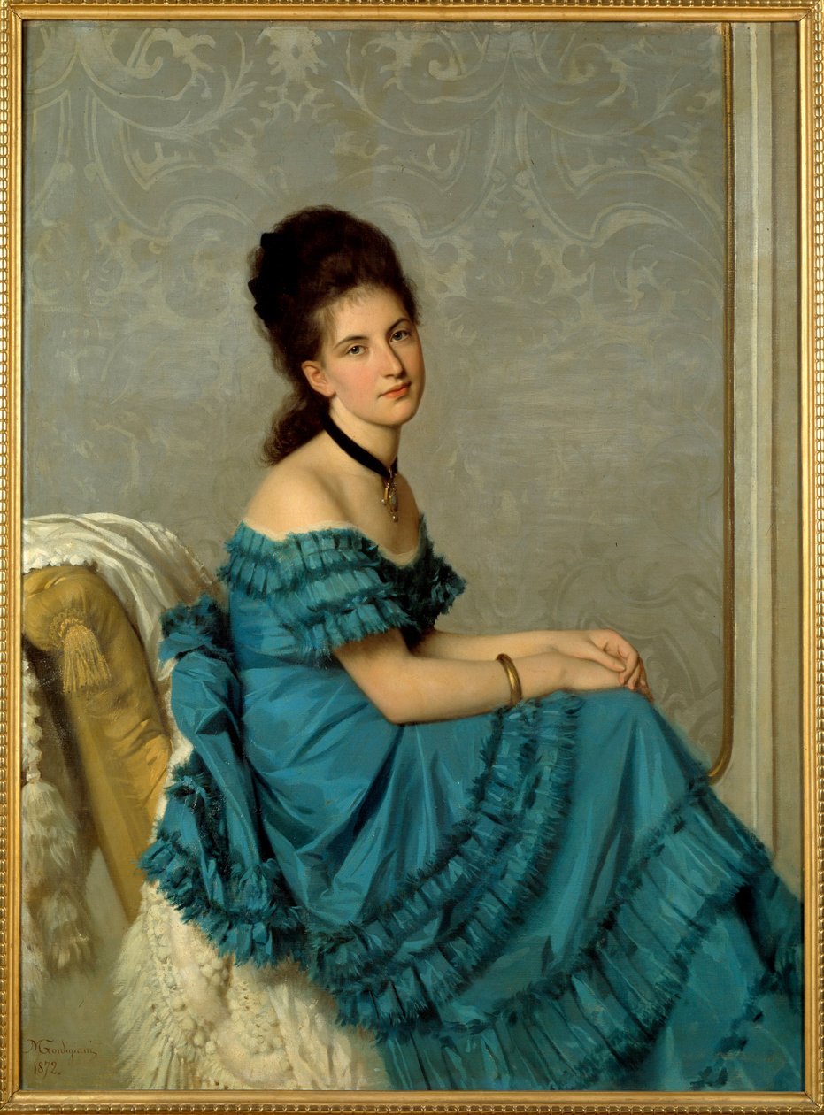 Portret van Adelaide Banti door Michele Giordigiani