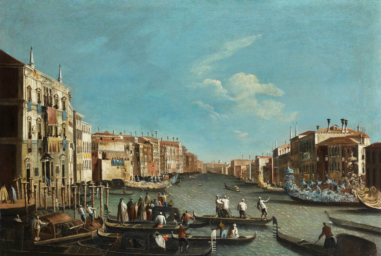 Michele Marieschi Festival op het Canal Grande door Michele Marieschi