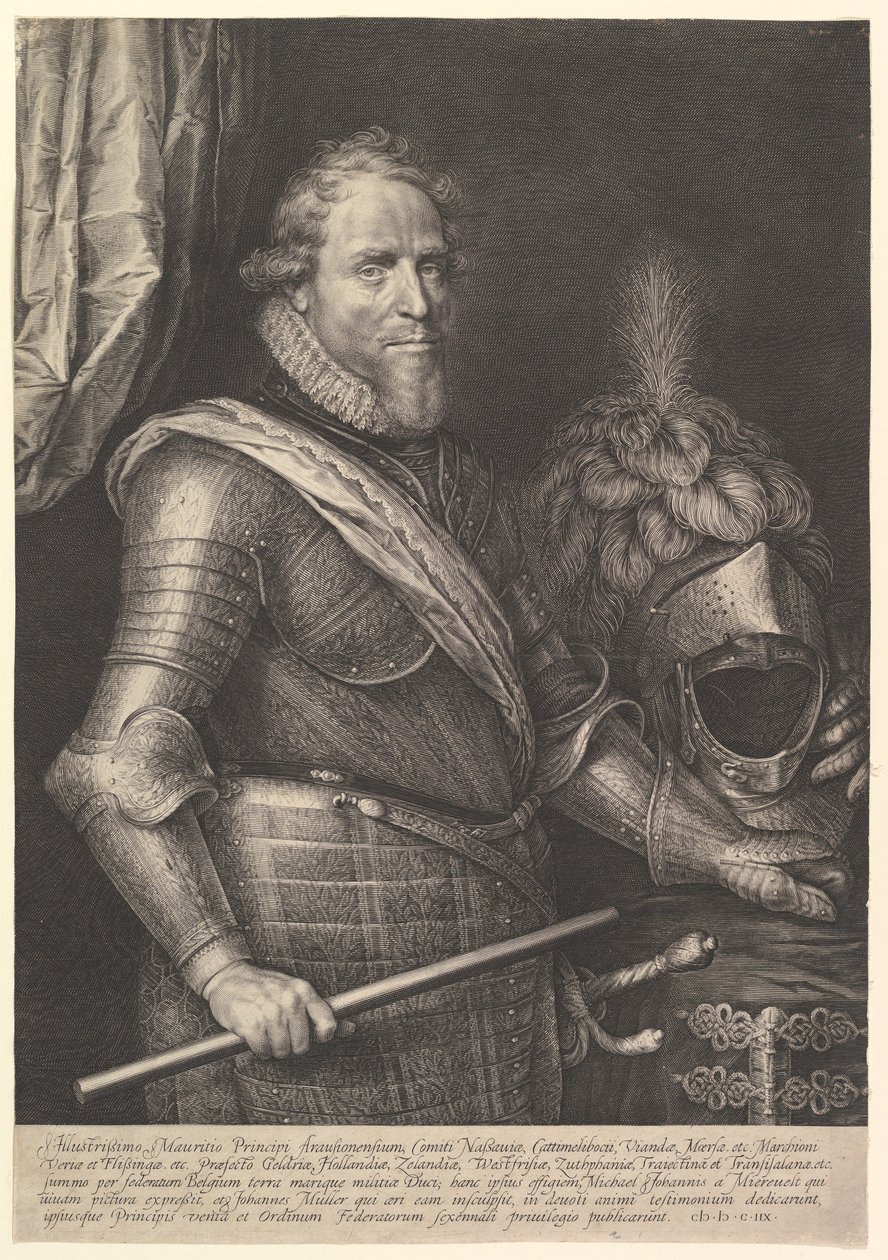 Prins Maurits van Oranje, 1608 door Michiel Jansz van Miereveld