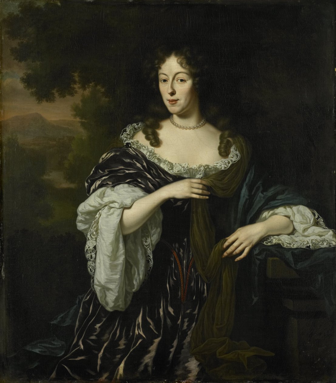 Portret van Maria Schaep door Michiel van Musscher