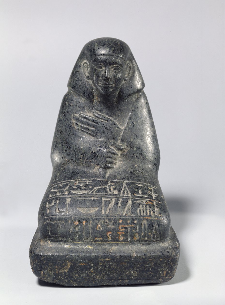 Zittend figuur van Senpu door Middle Kingdom Egyptian