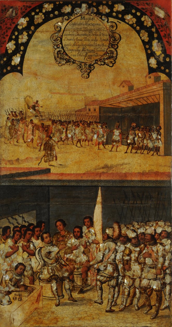 De verovering van Mexico, Tafel XV door Miguel Gonzales