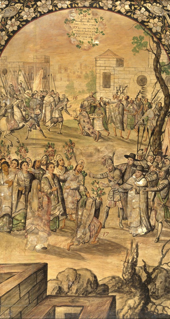 De verovering van Mexico door Hernan Cortes door Miguel and Juan Gonzalez