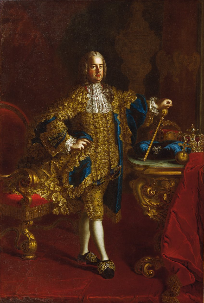 Portret van keizer Frans I van Oostenrijk 1708-1765, tussen 1745 en 1765 door Mijtens