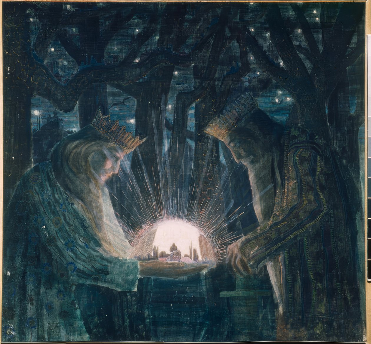 Sprookje (Koningssprookje) door Mikalojus Ciurlionis