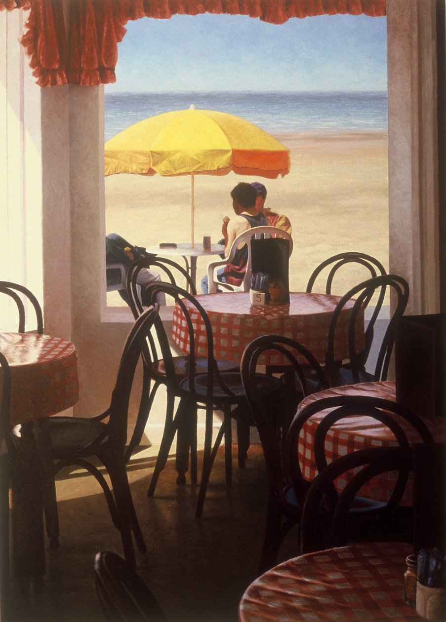 Allemaal buiten het café 2 door Mike Briscoe