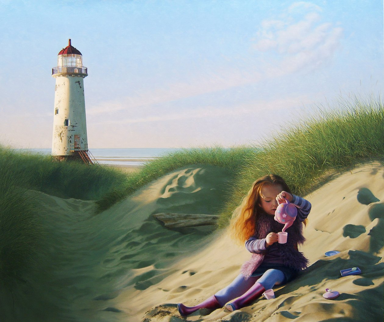 Picknick, 2011 (olieverf op linnen) door Mike Briscoe