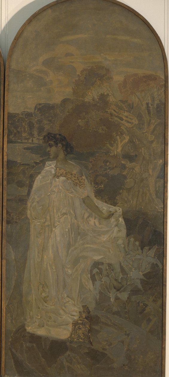Minerva drieluik Het oordeel van Parijs, 1893 door Mikhail Aleksandrovich Vrubel