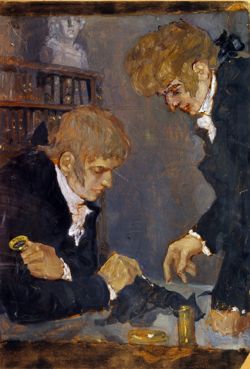 Frederic Georges Cuvier en Etienne Geoffroy Saint Hilaire door Mikhail Dmitrievich Ezuchevsky