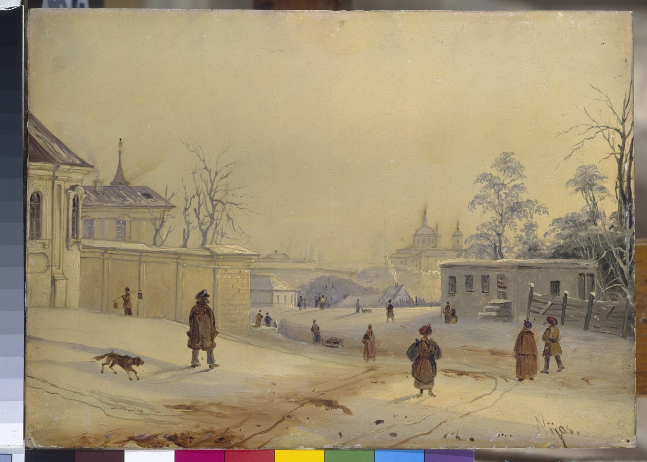 Vladimirheuvel in Kiev door Mikhail Makarovich Sazhin