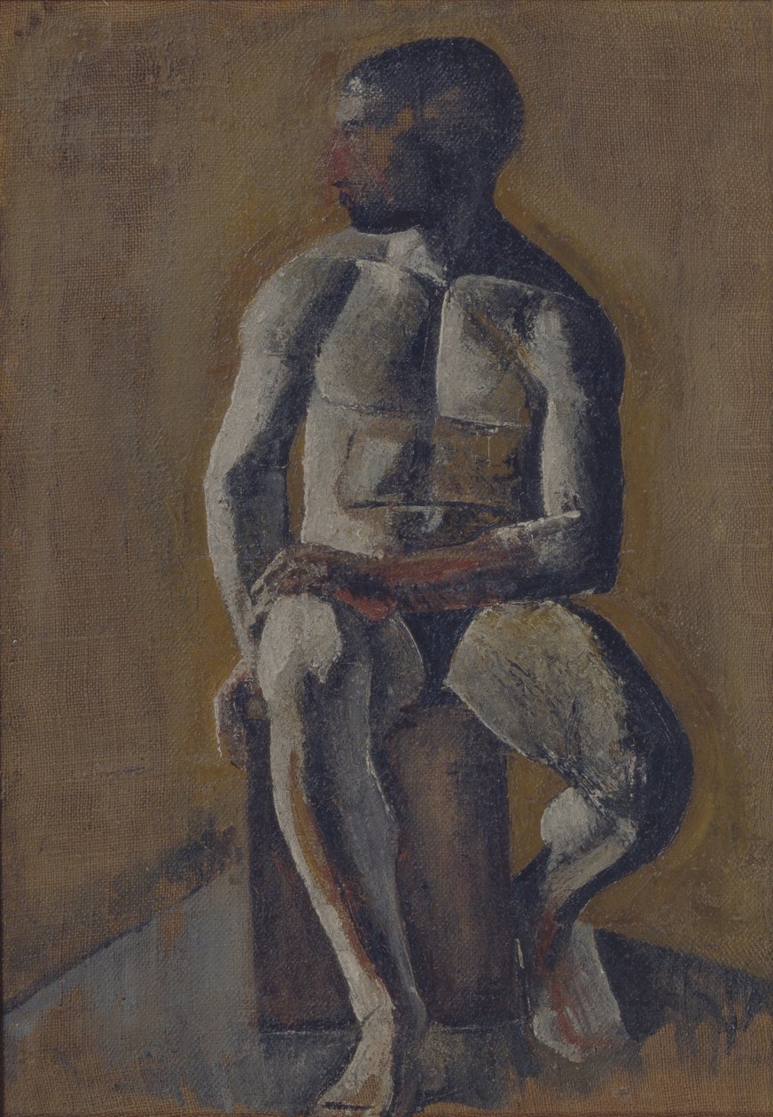 Portret van Kirill Zdanevich 1892-1969, 1910s door Mikhail Vasilyevich Le Dantyu