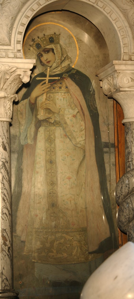 Heilige Olga, Prinses van Kiev door Mikhail Vasilievich Nesterov