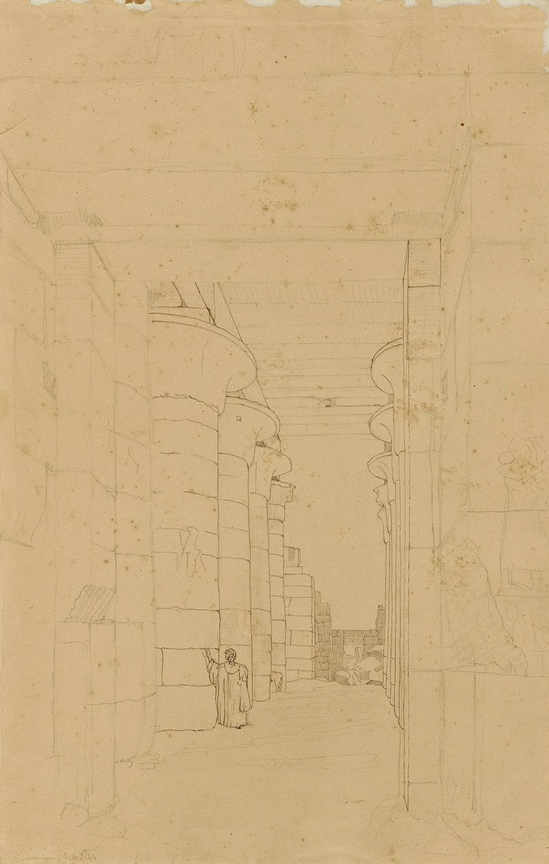 Egyptische Tempel door Miner Kilbourne Kellogg
