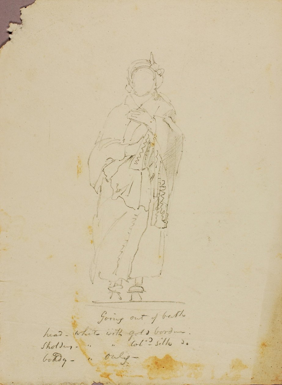 Figuur Studie (Bad verlaten) door Miner Kilbourne Kellogg