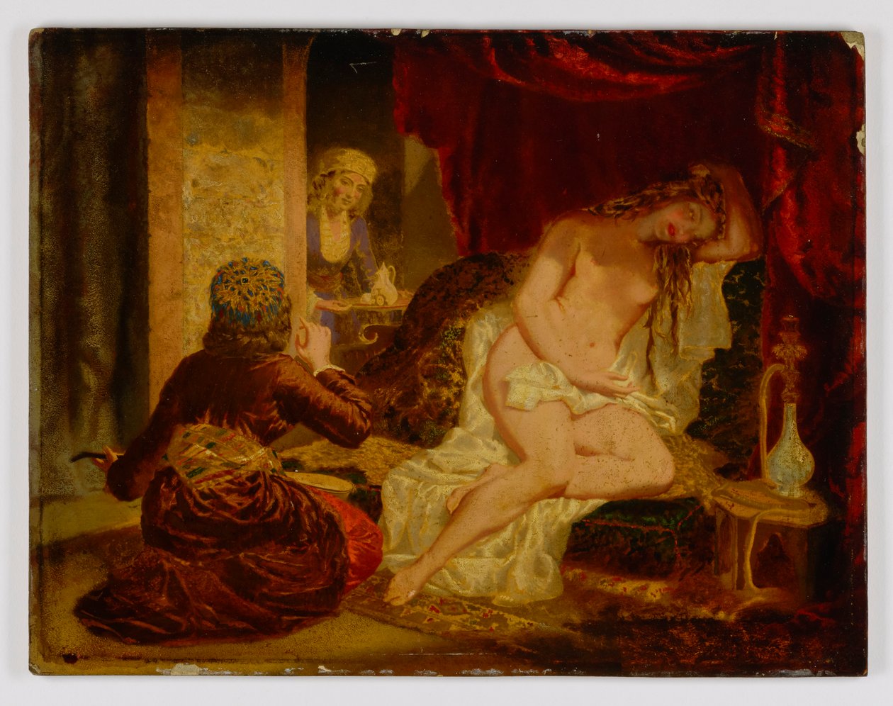 Oosterse prinses na het bad, ca. 1866 door Miner Kilbourne Kellogg