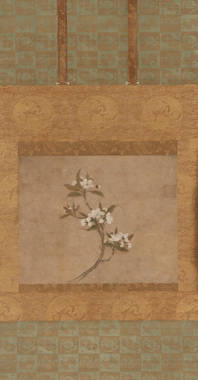 Een tak van perenbloesems door Ming Dynasty Chinese School