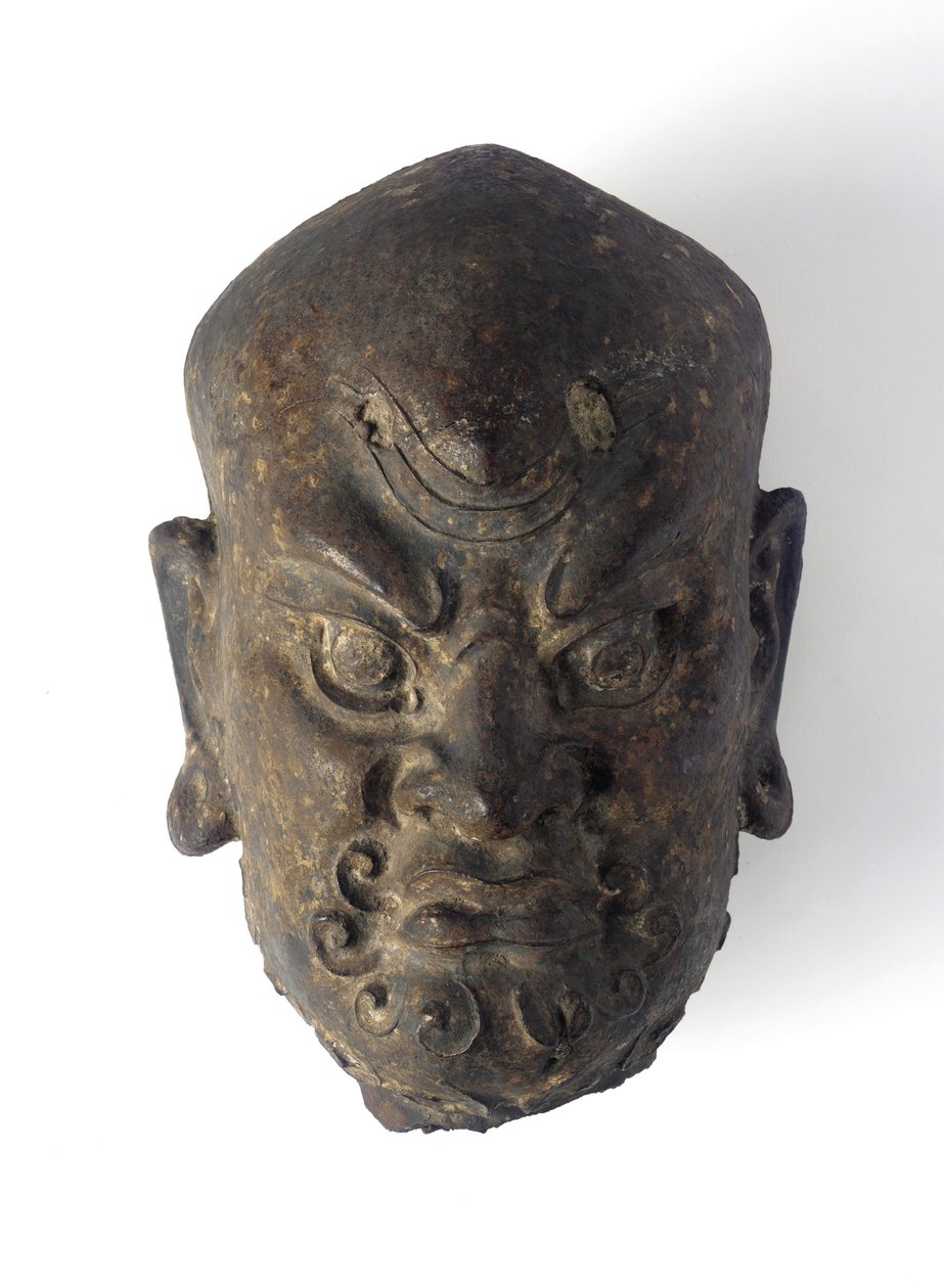 Hoofd van een Godheid door Ming Dynasty Chinese School