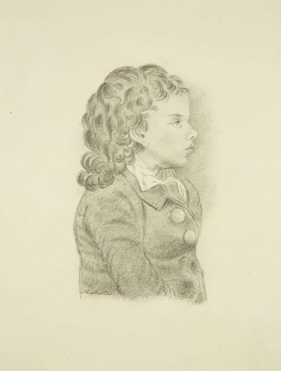 Verondersteld Portret van Chatterton door Miss Livett