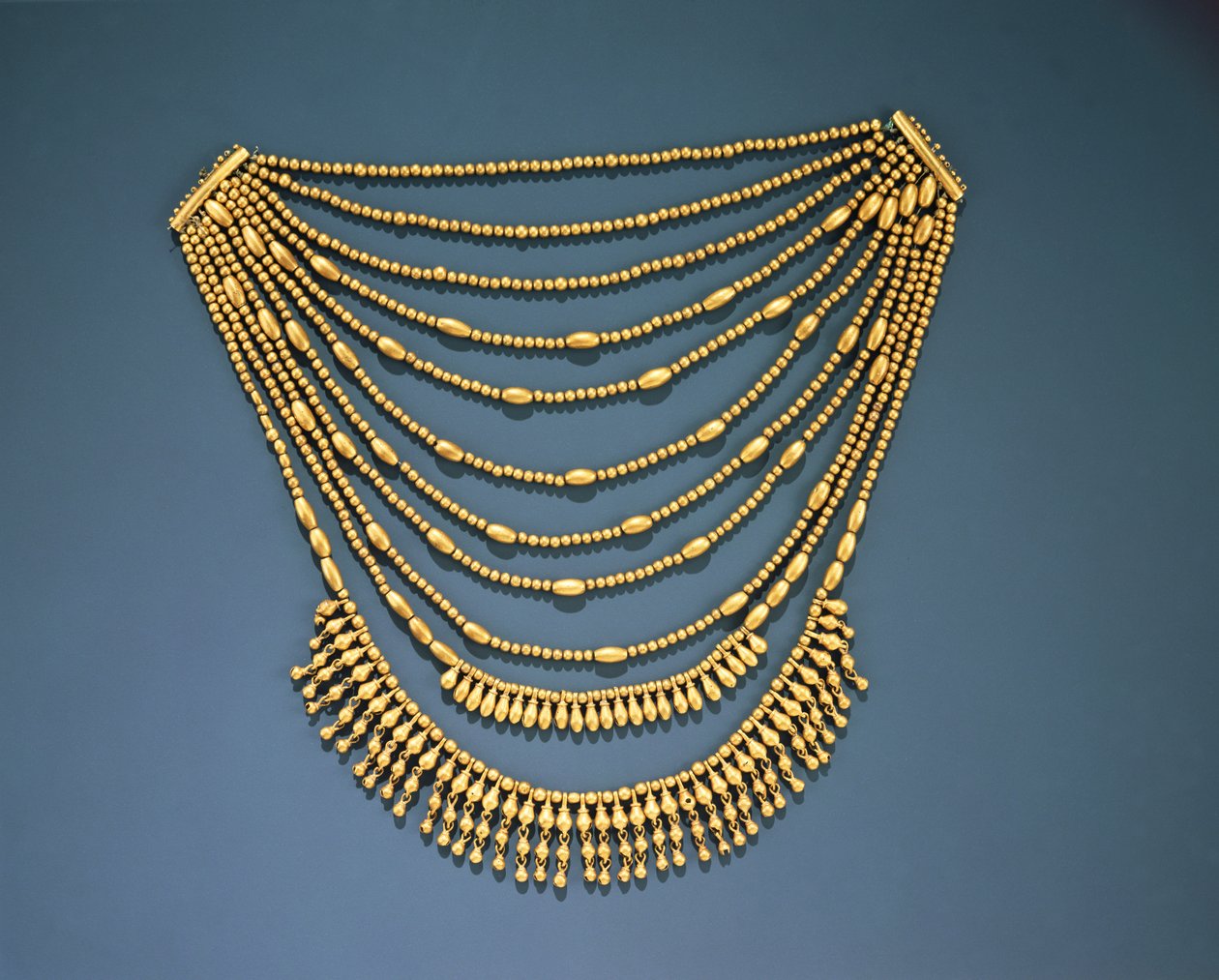 Halsketting met bellen (goud) door Mixtec