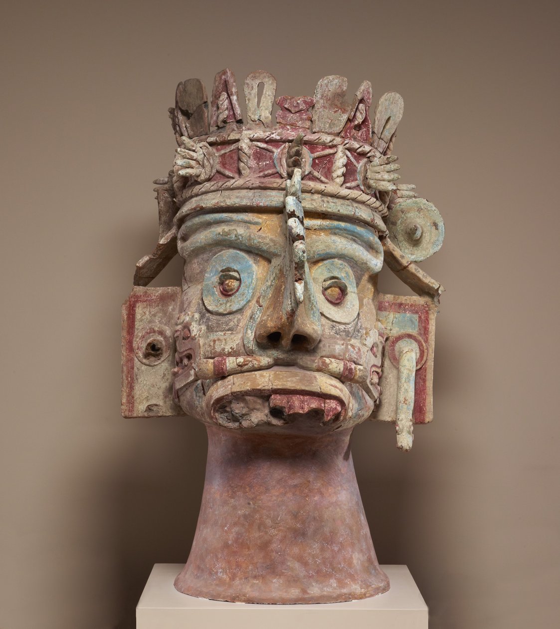 Hoofd van de regengod Tlaloc door Mixtec Mixtec