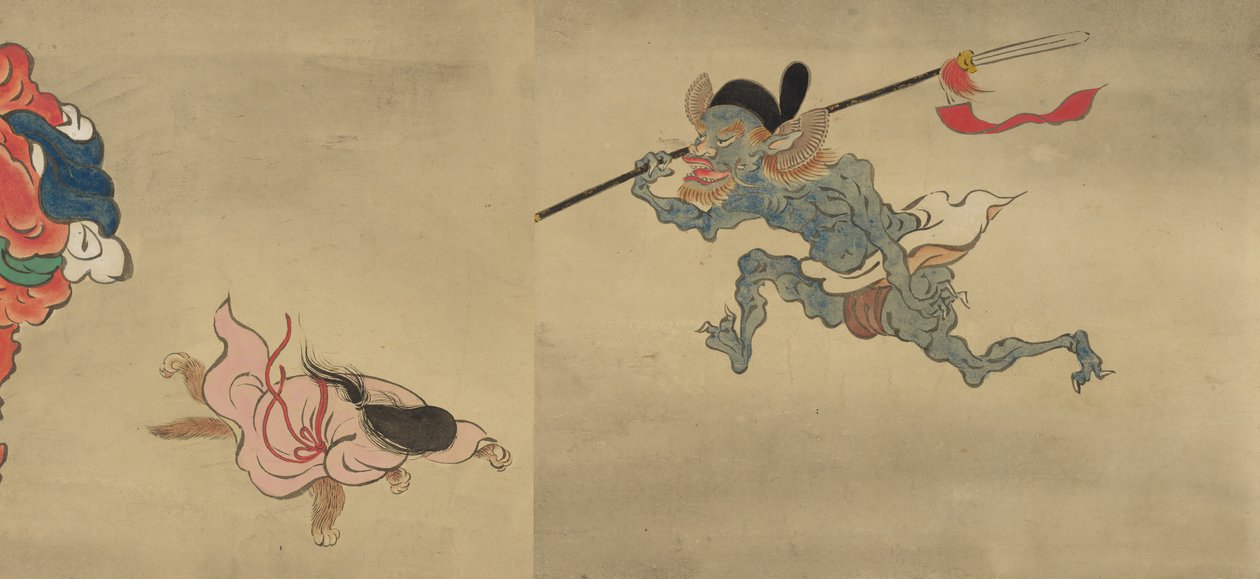 Kopie van Nachtparade van Honderd Demonen uit de Shinjuan-collectie, 18e eeuw door Mochizuki Gyokusen