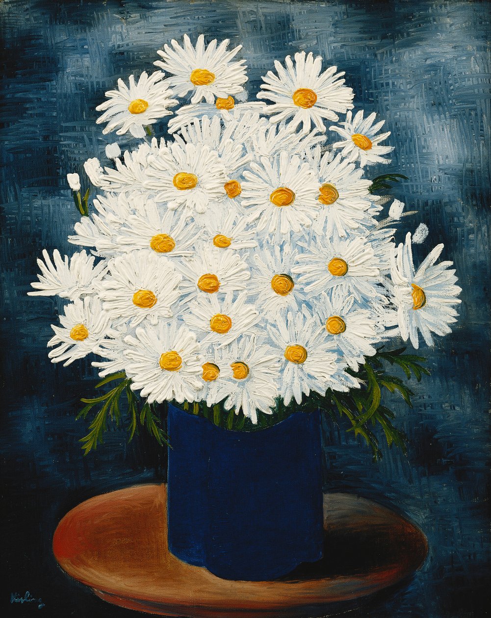 Boeket madeliefjes; Bouquet de Marguerites door Moise Kisling