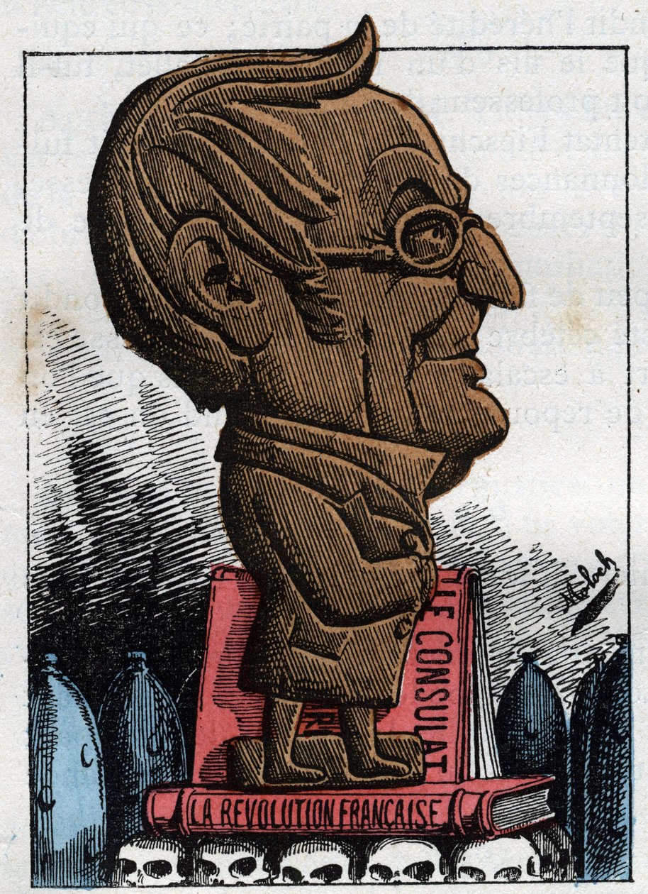 Portret van Adolphe Thiers (1797-1877), President van de Franse Republiek door Moloch