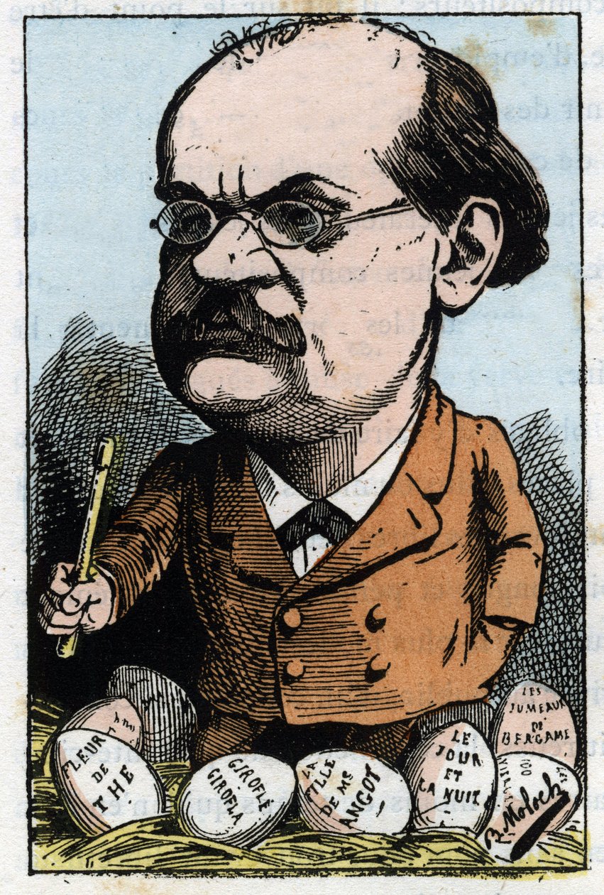 Portret van Alexandre Charles Lecocq (1832-1918), Franse componist in 