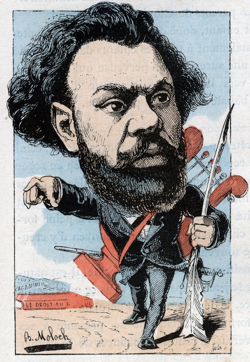Portret van Clovis Hugues (1851-1907), Franse dichter en politicus door Moloch