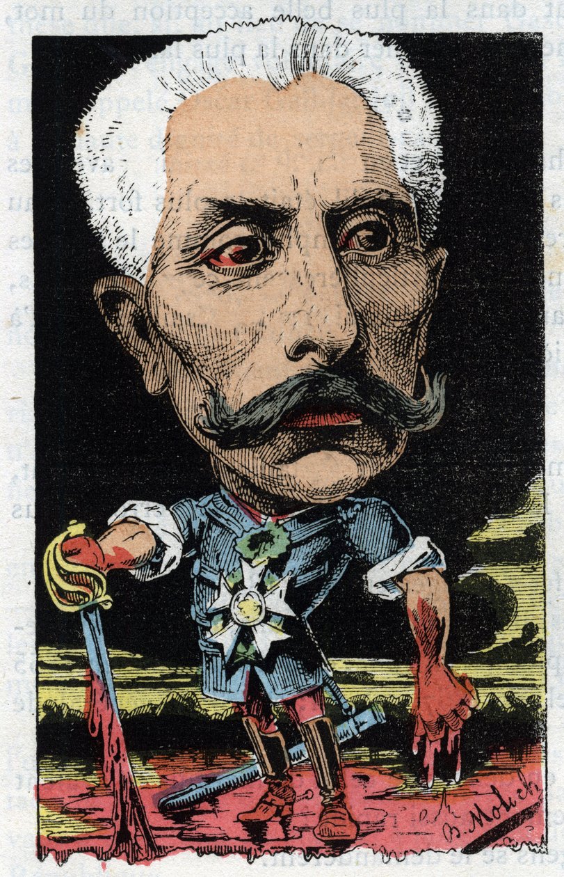 Portret van Gaston Alexandre Auguste De Galliffet, Franse generaal door Moloch