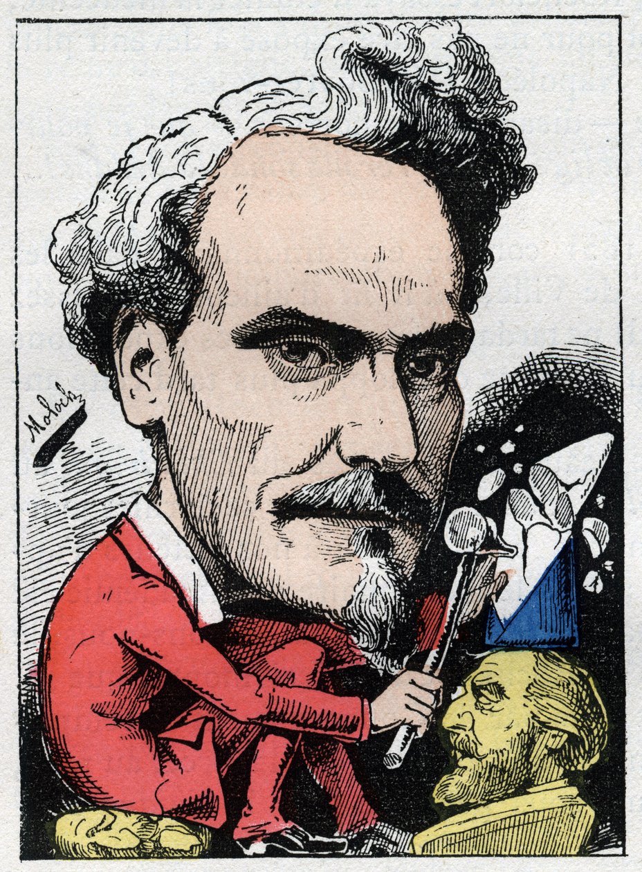 Portret van Henri de Rochefort (1831-1913) Markies de Rochefort, journalist, politicus en schrijver in 