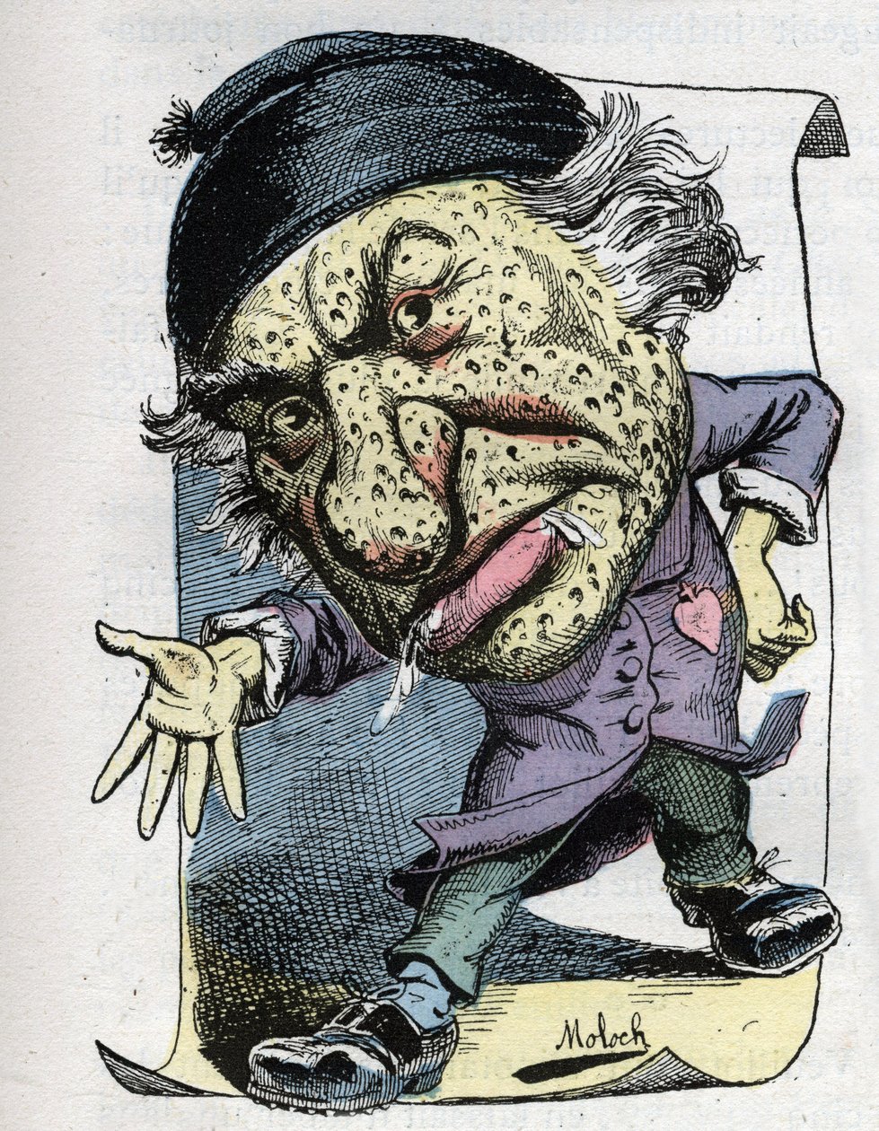 Portret van Louis Veuillot, Franse journalist en schrijver door Moloch
