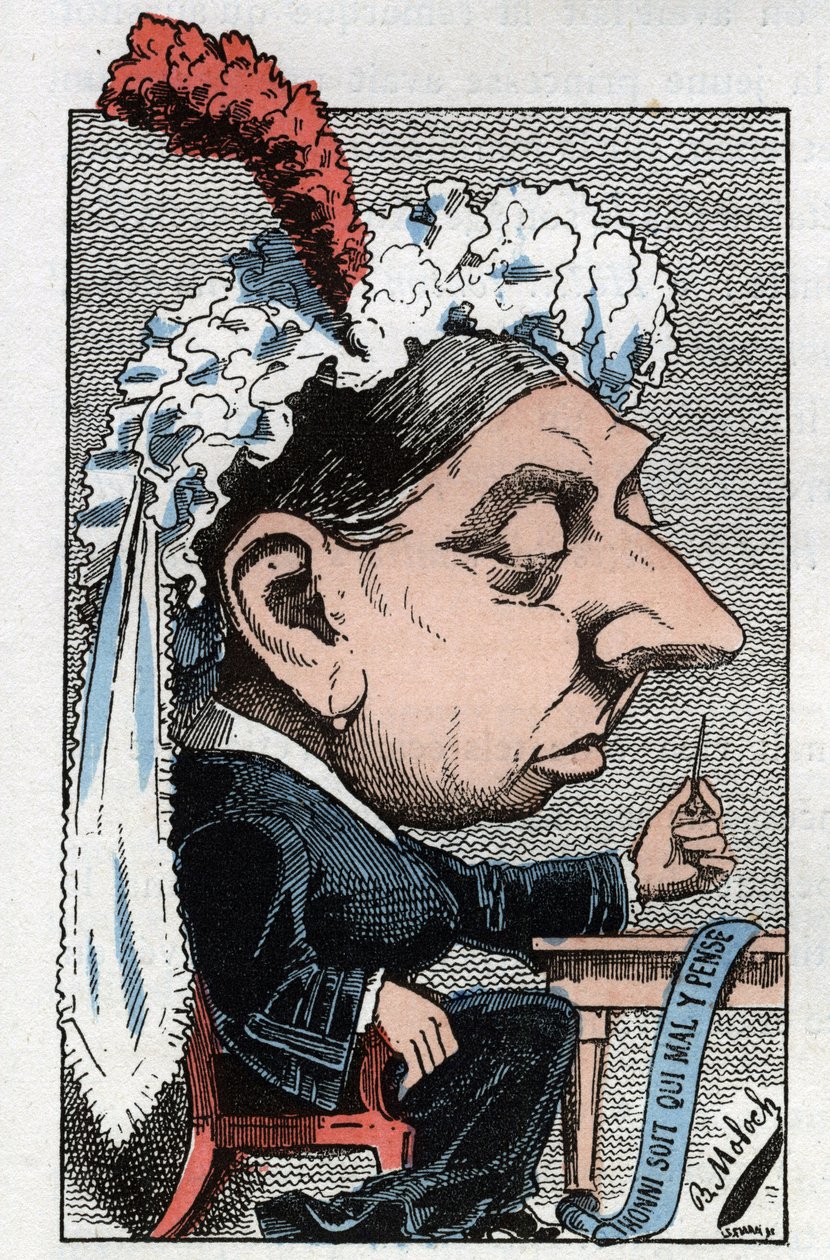 Portret van Victoria I, Koningin van Engeland (1819-1901) door Moloch