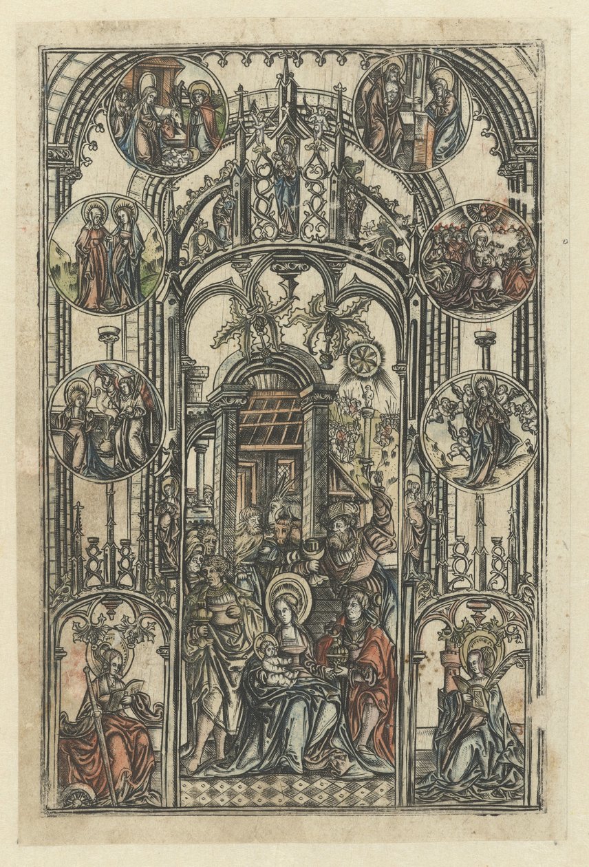 De aanbidding der koningen door Monogrammist S