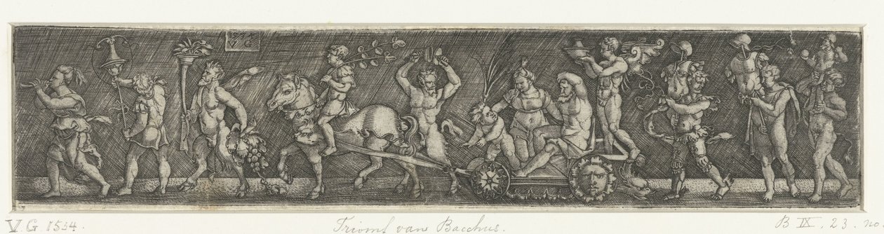 Triomf van Bacchus door Monogrammist VG