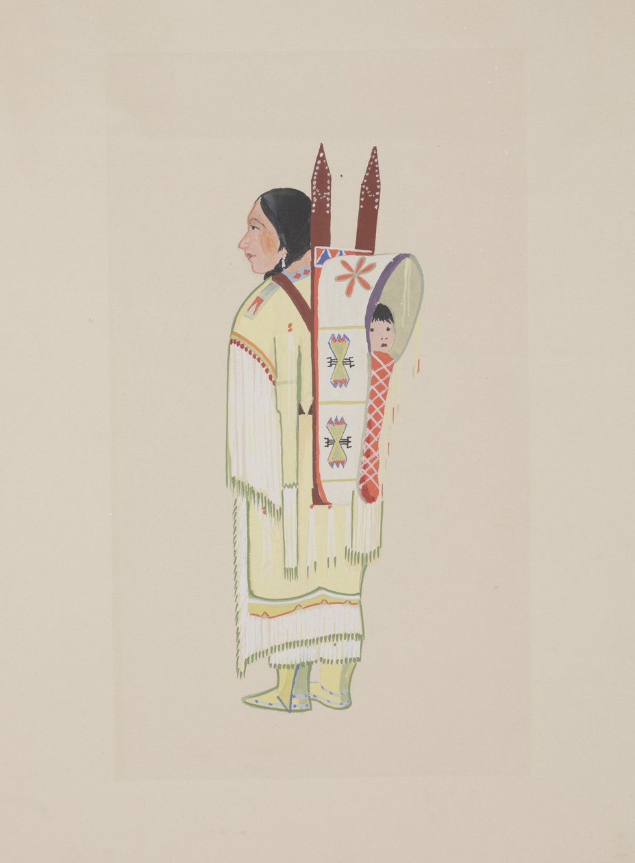 Kiowa-squaw door Monroe Tsatoke