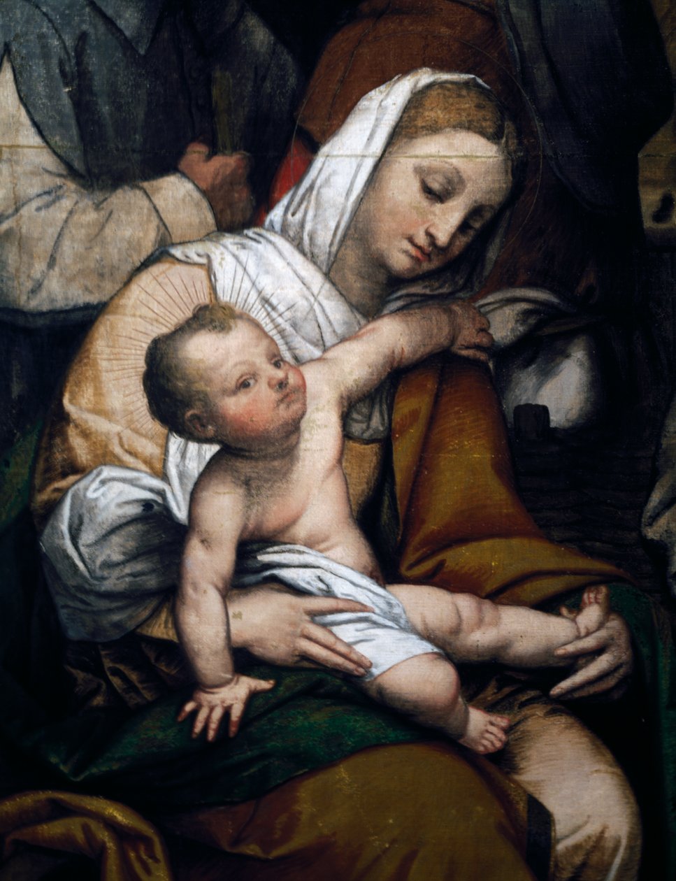 Geboorte of Aanbidding van de herders door Moretto da Brescia