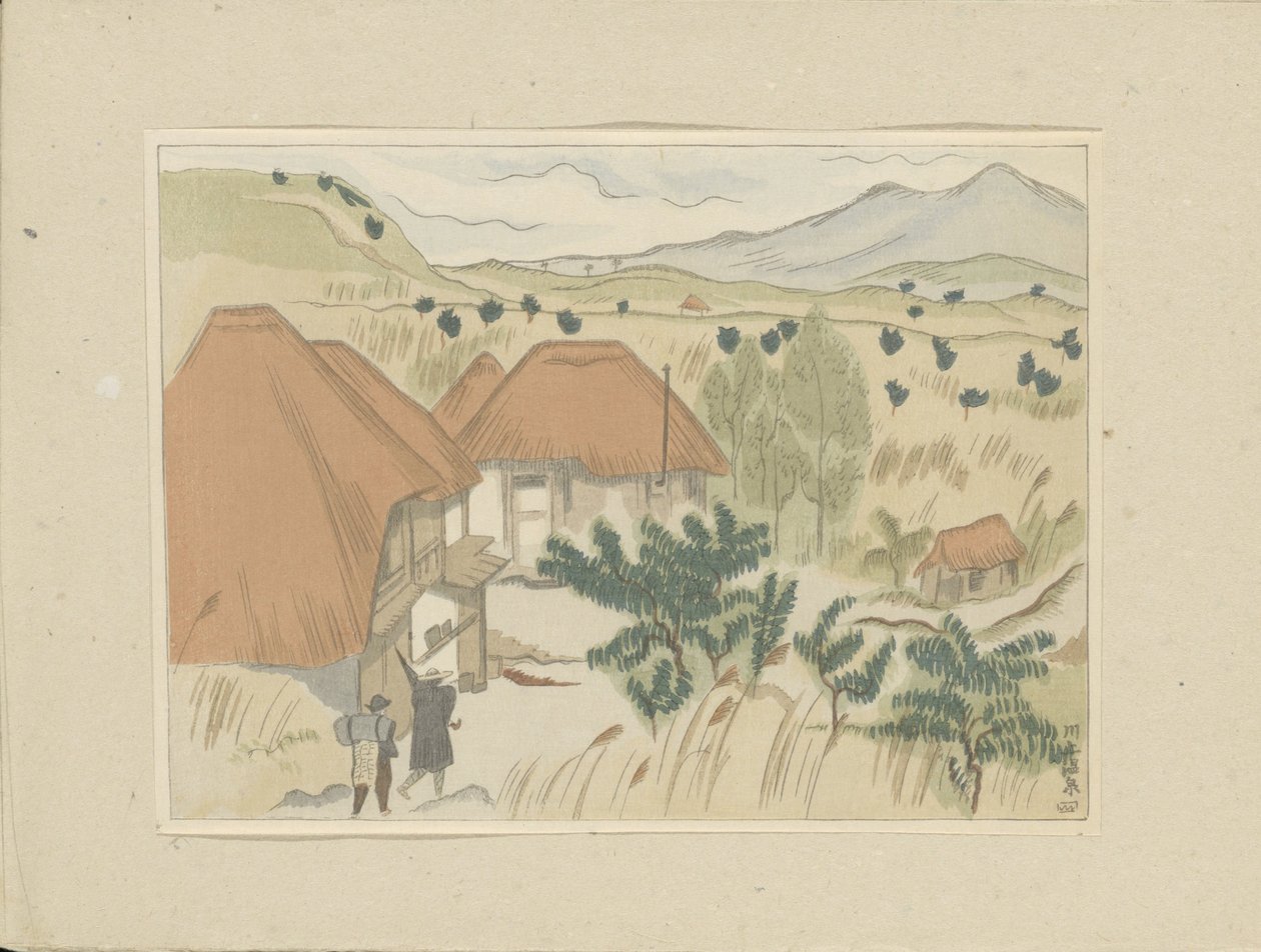 Kawakami heetwaterbronnen door Morita Tsunetomo