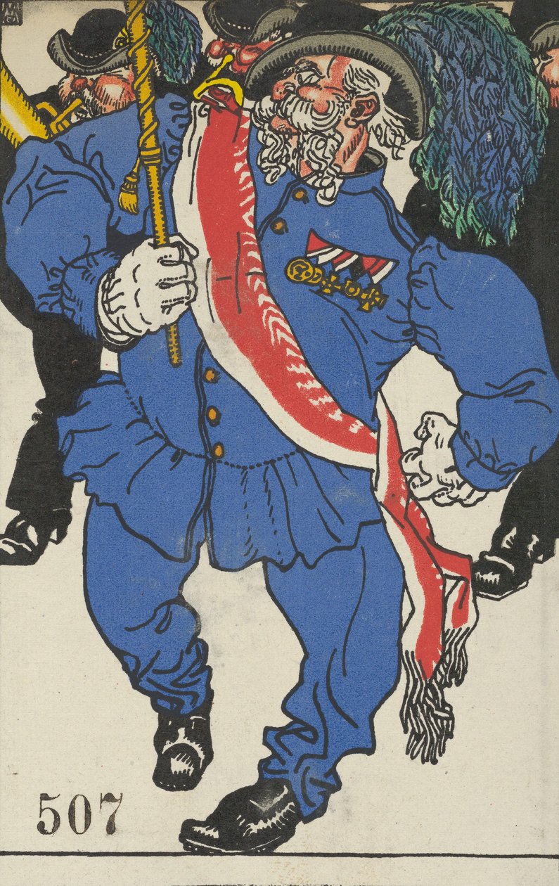 Inwijding van de kleuren Fahnenweihe, 1911 door Moritz Jung