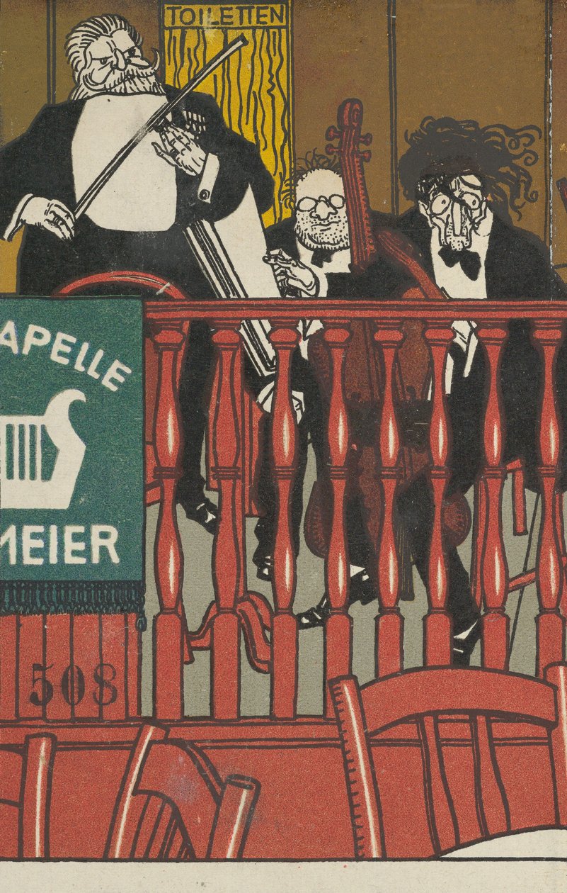 Salonorkest Meier, 1911 door Moritz Jung