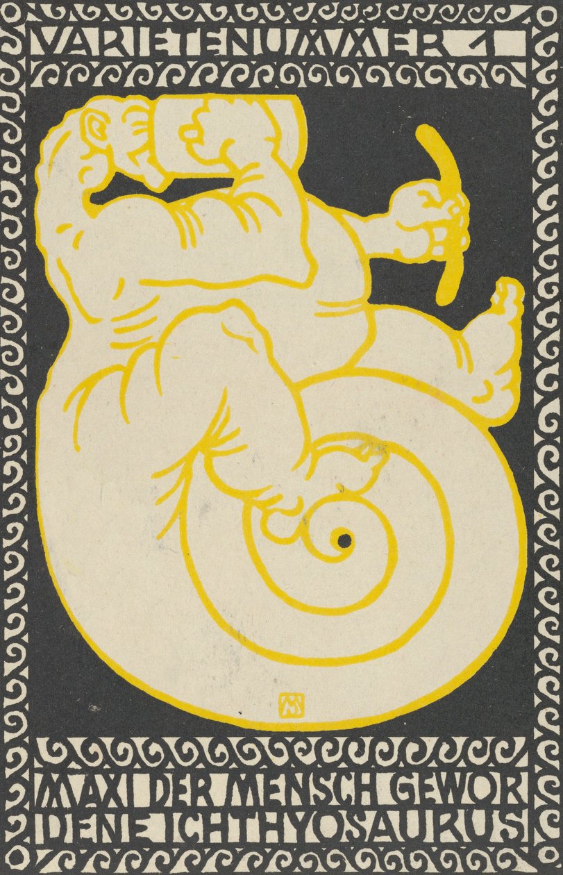 Varieté Act 1: Maxi de Ichthyosaurus veranderde man door Moritz Jung