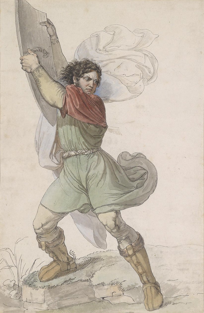 Moritz Michael Daffinger Wilhelm Tell door Moritz Michael Daffinger