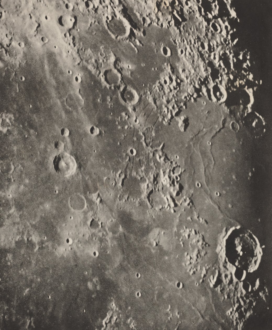 Foto Lunar Capuanus - Bouillaud - Gassendi, 1896 (foto) door Moritz & Puiseux Pierre Henri (1855-1928) Loewy