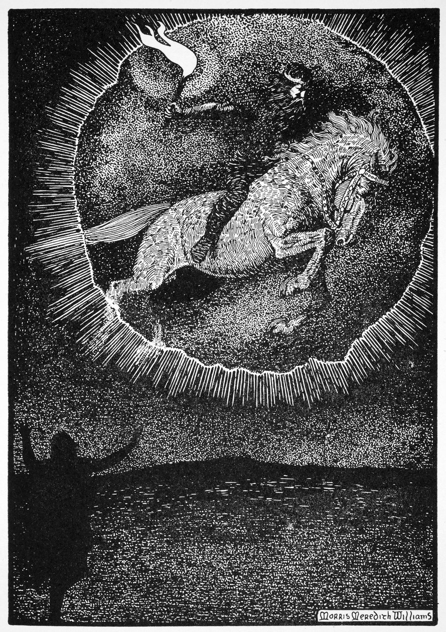 De Visie van de Man op het Grijze Paard door Morris Meredith Williams