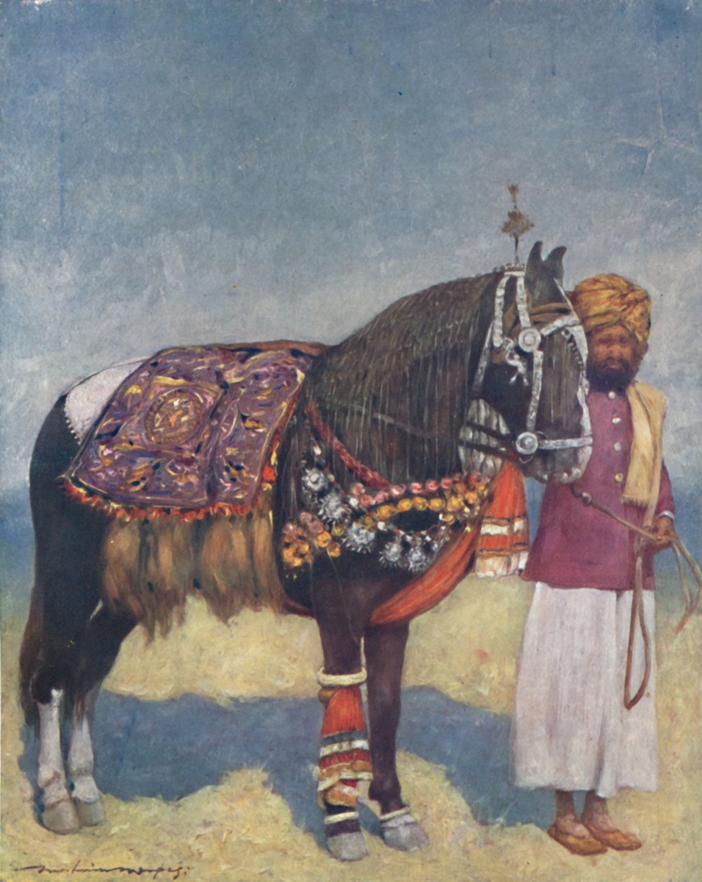 Een paard uit Jodhpur door Mortimer L Menpes