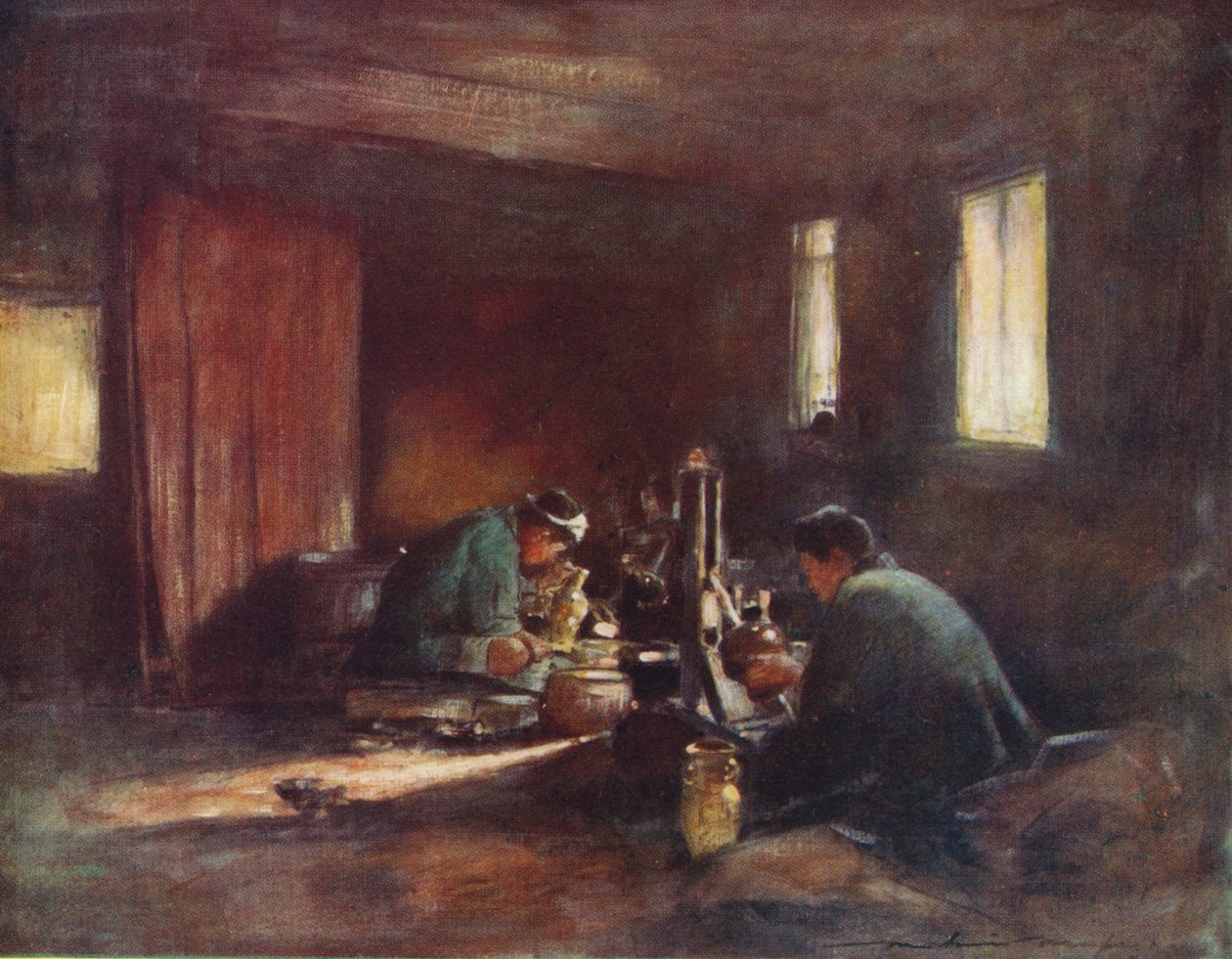 Bronzenwerkers, ca. 1887, 1901 door Mortimer L Menpes