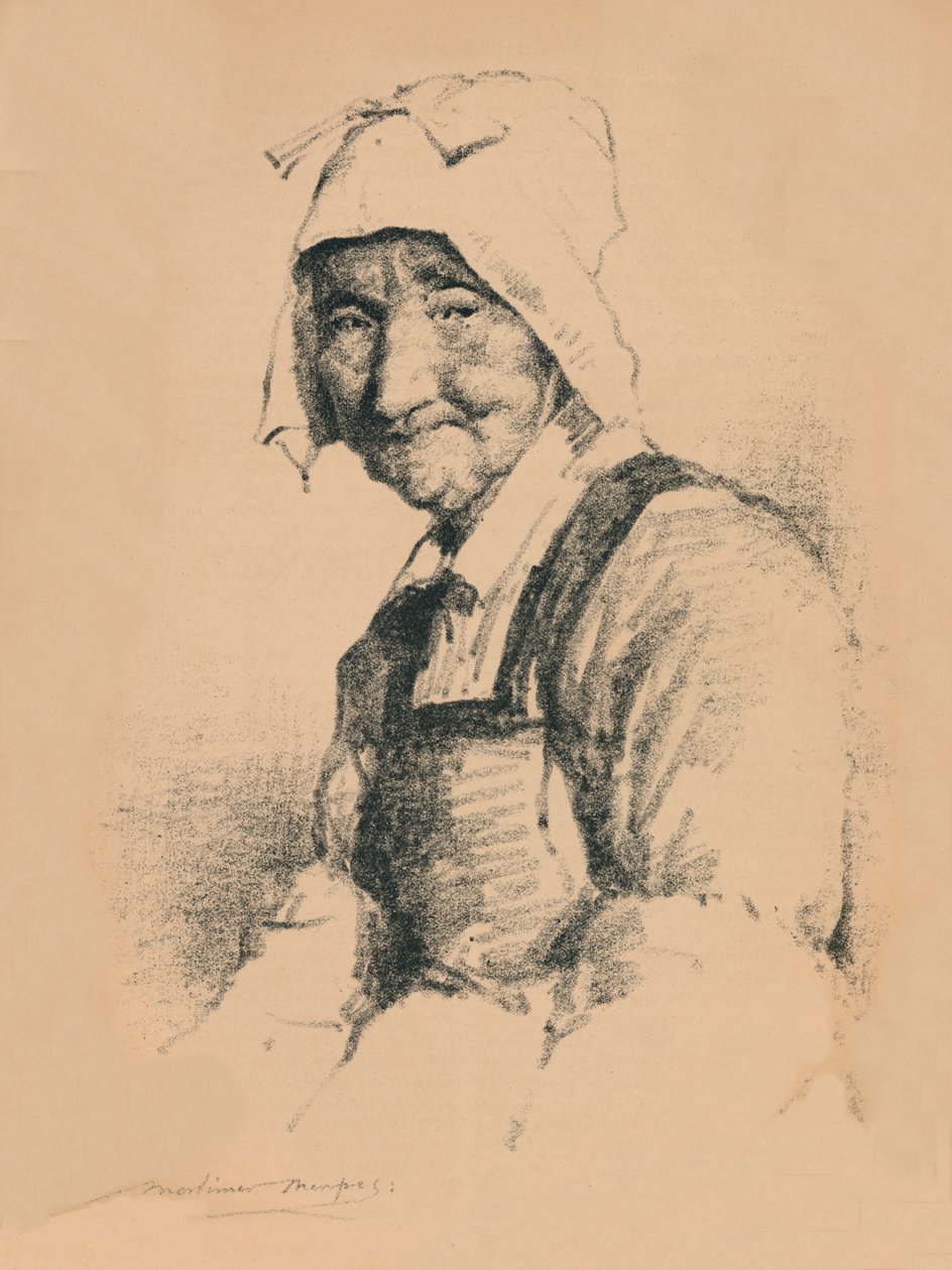 Portret van een oude vrouw, ca. 1890, 1894 door Mortimer L Menpes