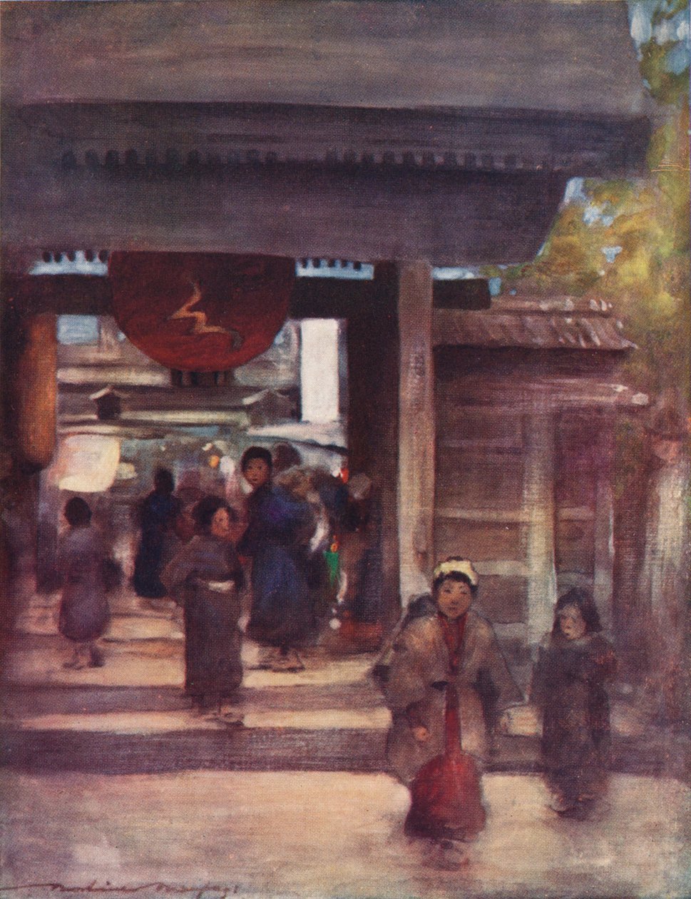 De weg naar de tempel door Mortimer L Menpes